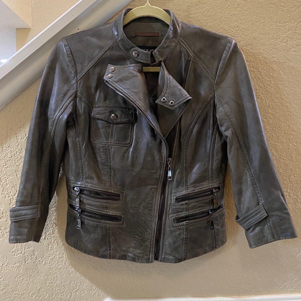 Andrew marks leather jacket